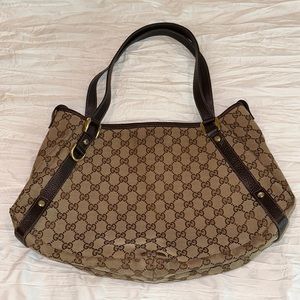 Vintage Gucci Monogram Shoulder Bag